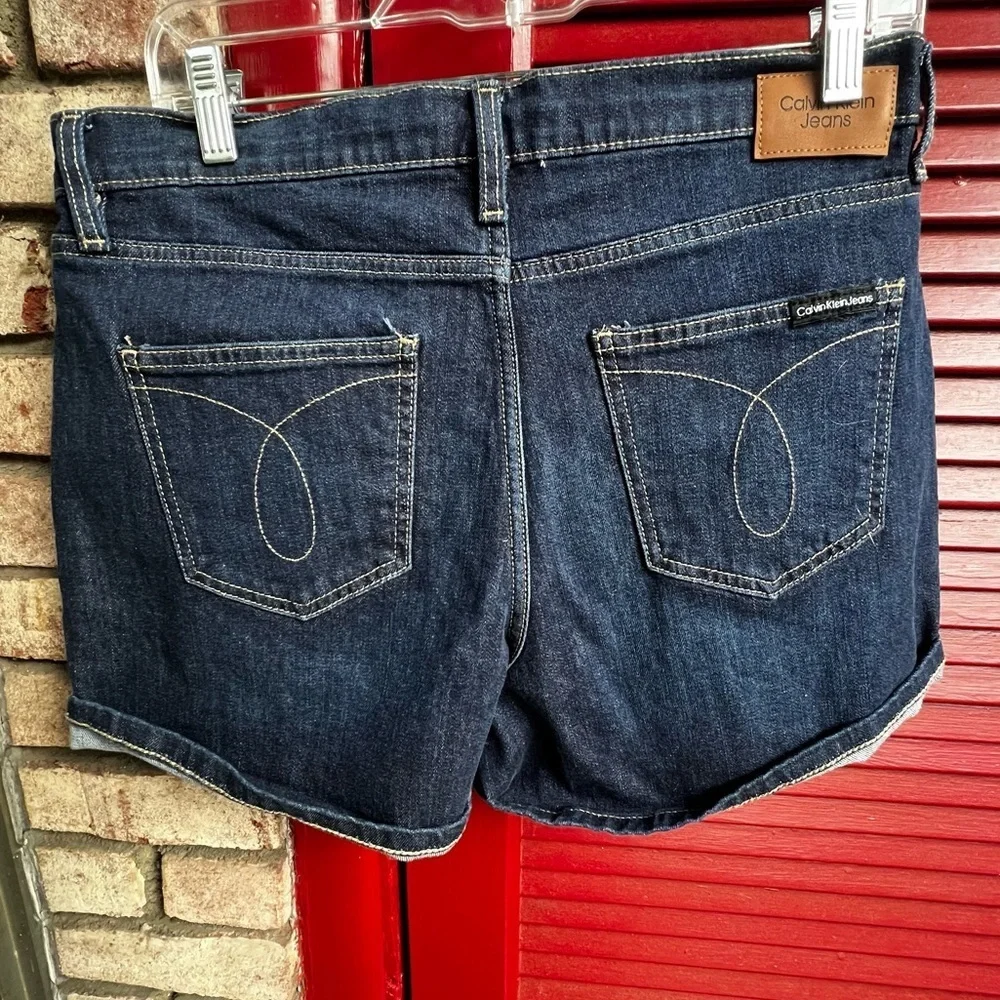 Calvin klein high rise denim Jean shorts new with tags size 10/30